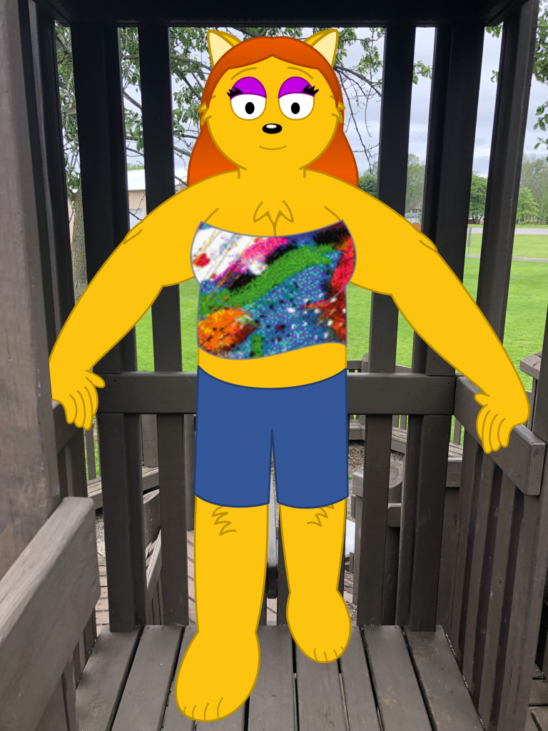 Psychic Shirley's sister Cathrynne poses for a shot!